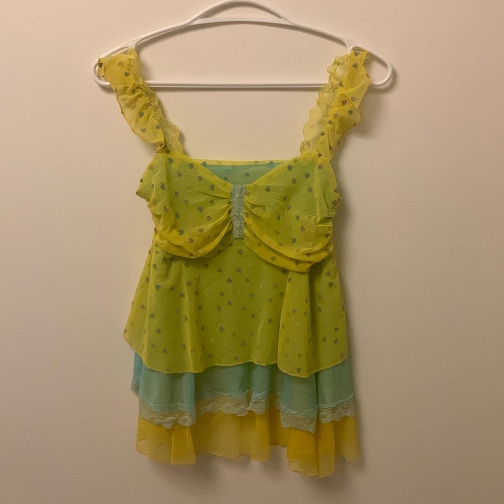 Y2K Frilly girly tank
